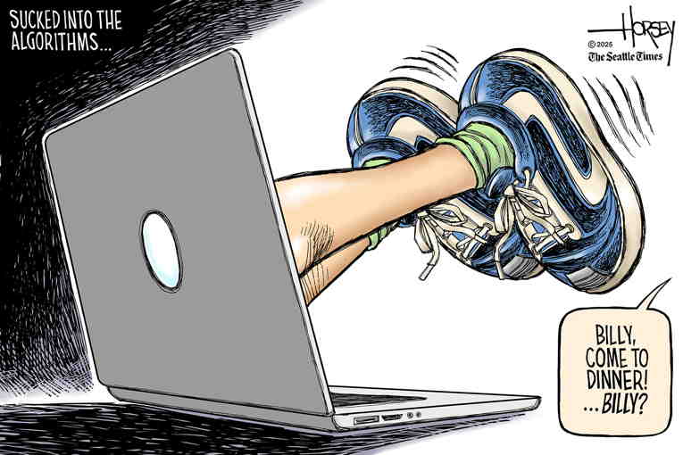 Political/Editorial Cartoon by David Horsey on In Other News