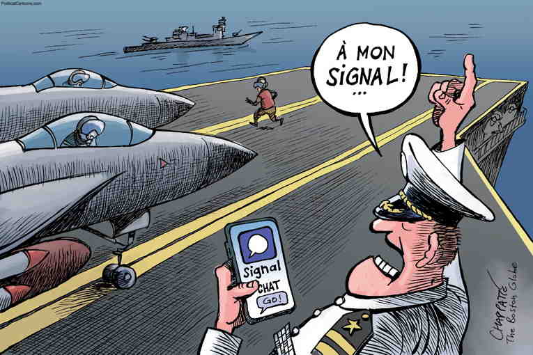 Political/Editorial Cartoon by Patrick Chappatte, International Herald Tribune on Hegseth Feels the Heat