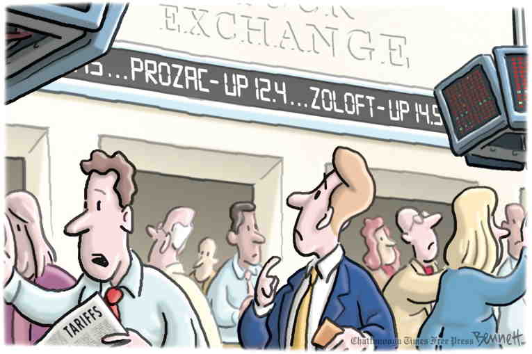 Political/Editorial Cartoon by Clay Bennett, Chattanooga Times Free Press on Americans Whacked