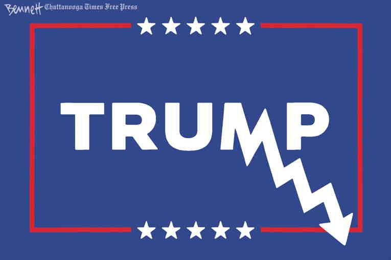 Political/Editorial Cartoon by Clay Bennett, Chattanooga Times Free Press on Trump Ignites Trade War