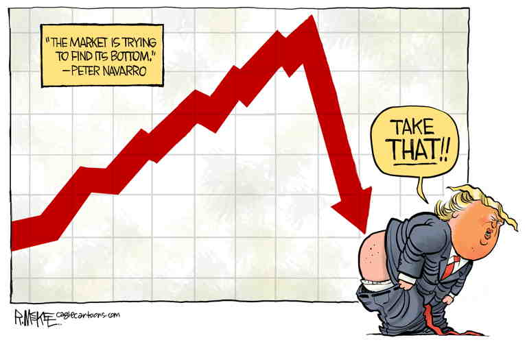 Political/Editorial Cartoon by Rick McKee, The Augusta Chronicle on Trump Ignites Trade War