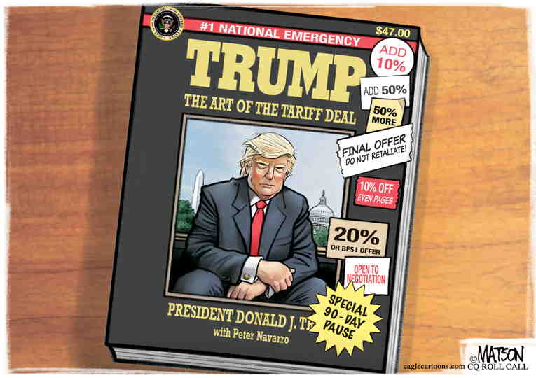 Political/Editorial Cartoon by RJ Matson, Cagle Cartoons on Trump Ignites Trade War