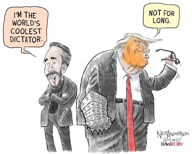Political/Editorial Cartoon by Nick Anderson, Houston Chronicle on Trump Defies Supreme Court