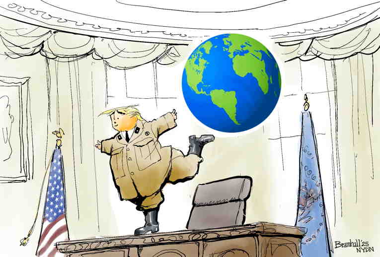 Political/Editorial Cartoon by Bill Bramhall, New York Daily News on Trump Wields Absolute Power