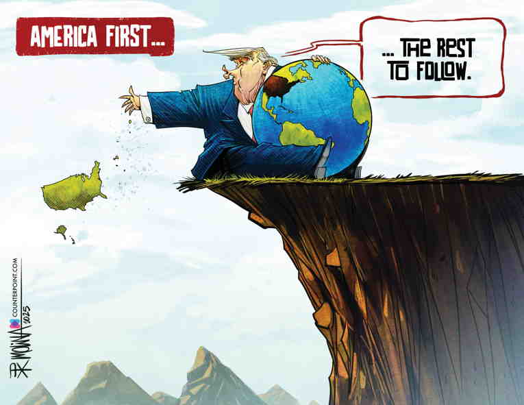 Political/Editorial Cartoon by Pedro Molina, El Nuevo Diario, Managua, Nicaragua on Trump Wields Absolute Power