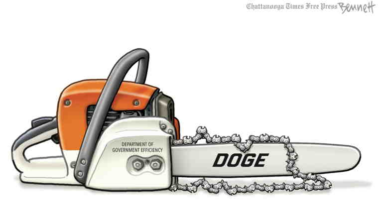 Political/Editorial Cartoon by Clay Bennett, Chattanooga Times Free Press on Musk Suffers Losses