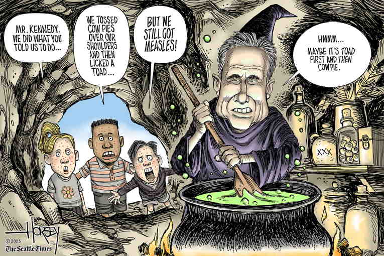 Political/Editorial Cartoon by David Horsey on RFK Jr. Plays Dumb