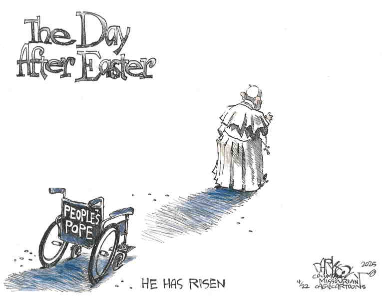 Political/Editorial Cartoon by John Darkow, Columbia Daily Tribune, Missouri on Vance Visits Pope