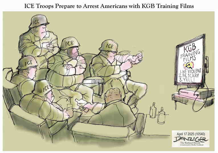 Political/Editorial Cartoon by Jeff Danziger on Trump Defies Courts