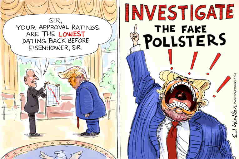 Political/Editorial Cartoon by Ed Wexler, PoliticalCartoons.com on Gastapo Follow Trump’s Orders