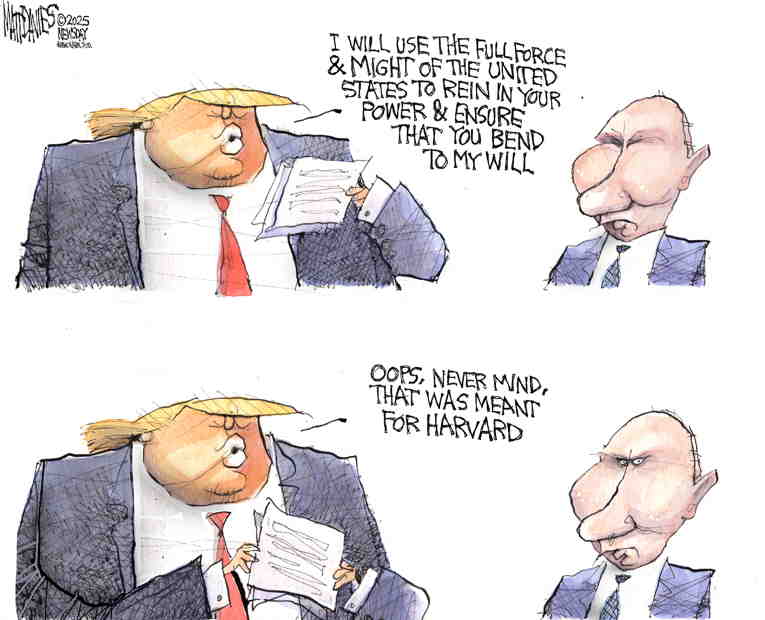 Political/Editorial Cartoon by Matt Davies, Journal News on Invasion Continues