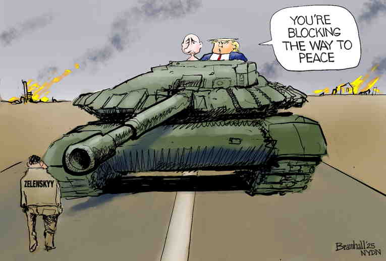Political/Editorial Cartoon by Bill Bramhall, New York Daily News on Invasion Continues