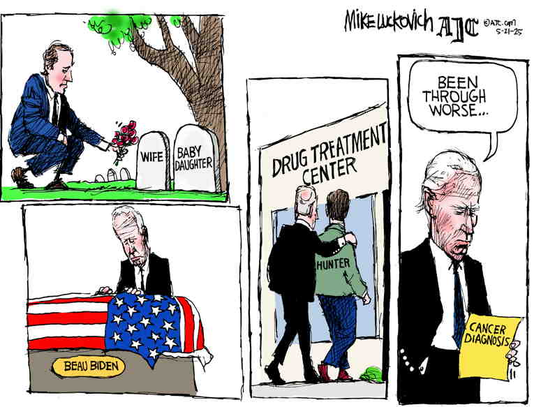 Political/Editorial Cartoon by Mike Luckovich, Atlanta Journal-Constitution on Tapper Joins the Dark Side