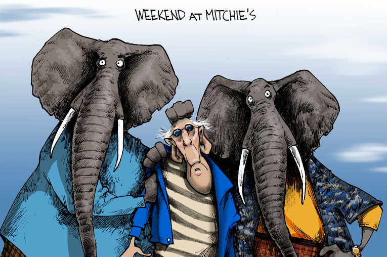 Political/editorial cartoon